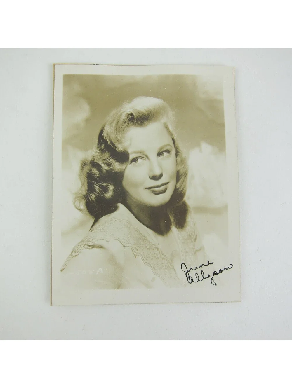 June Allyson Photograph 5x4 Hollywood Actress Portrait Vintage 1940s